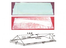 特殊納体袋　T納体袋ベルト仕様直線開型（二重構造仕様）